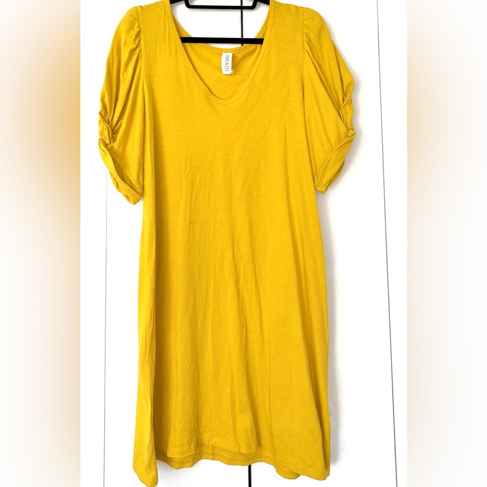 Anthropologie Amadi casual yellow dress